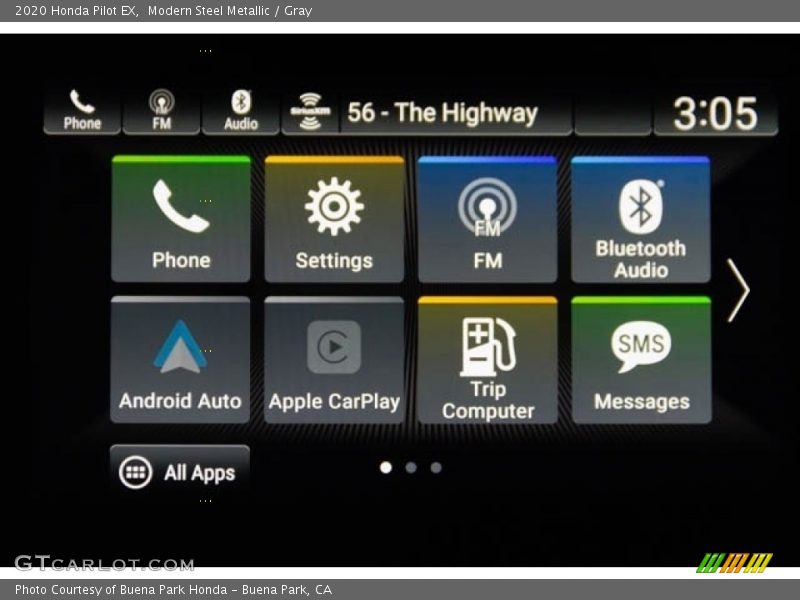 Modern Steel Metallic / Gray 2020 Honda Pilot EX