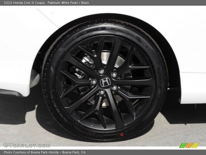 Platinum White Pearl / Black 2020 Honda Civic Si Coupe