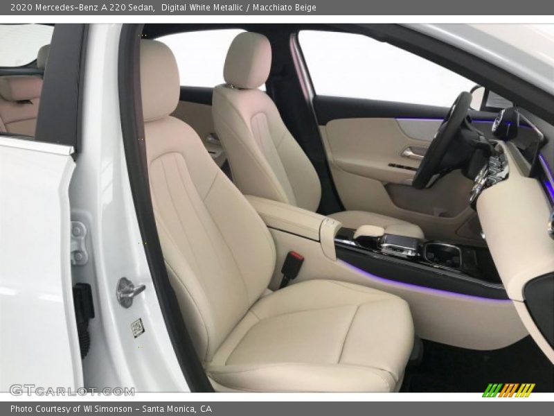 Digital White Metallic / Macchiato Beige 2020 Mercedes-Benz A 220 Sedan