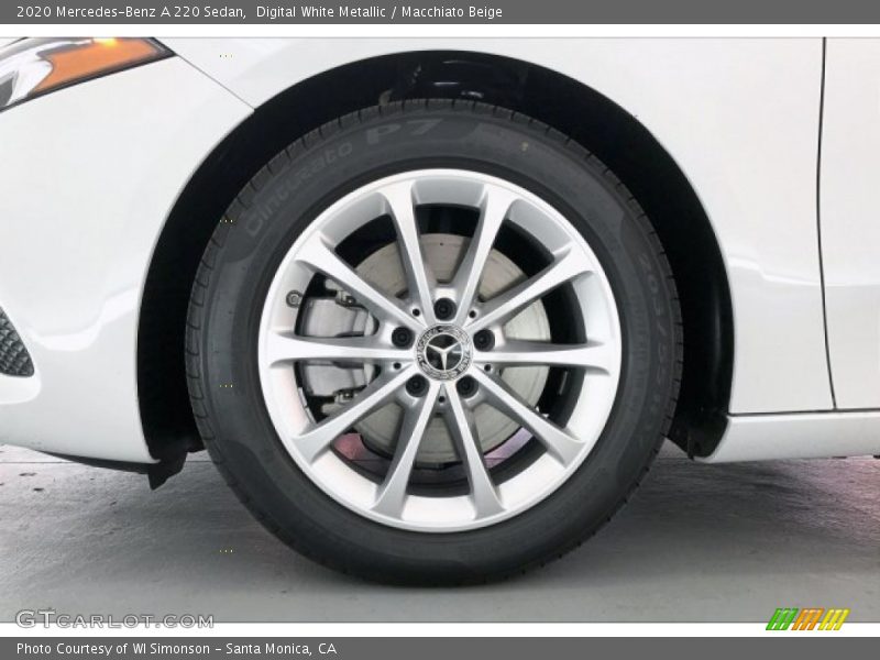 Digital White Metallic / Macchiato Beige 2020 Mercedes-Benz A 220 Sedan