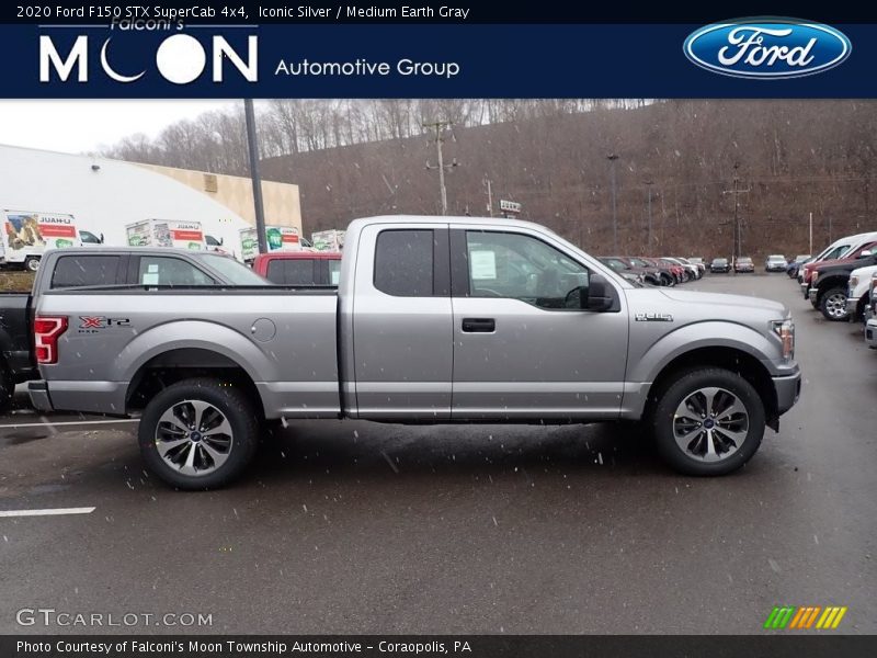 Iconic Silver / Medium Earth Gray 2020 Ford F150 STX SuperCab 4x4