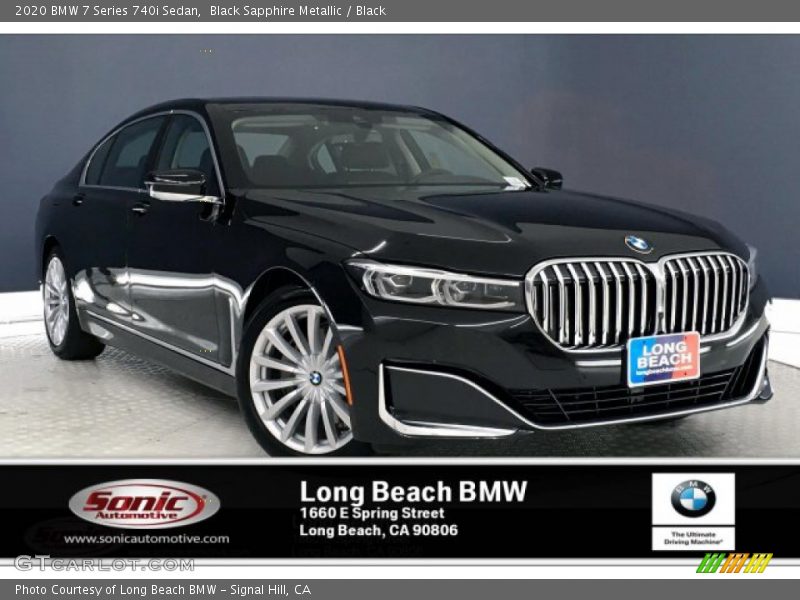 Black Sapphire Metallic / Black 2020 BMW 7 Series 740i Sedan