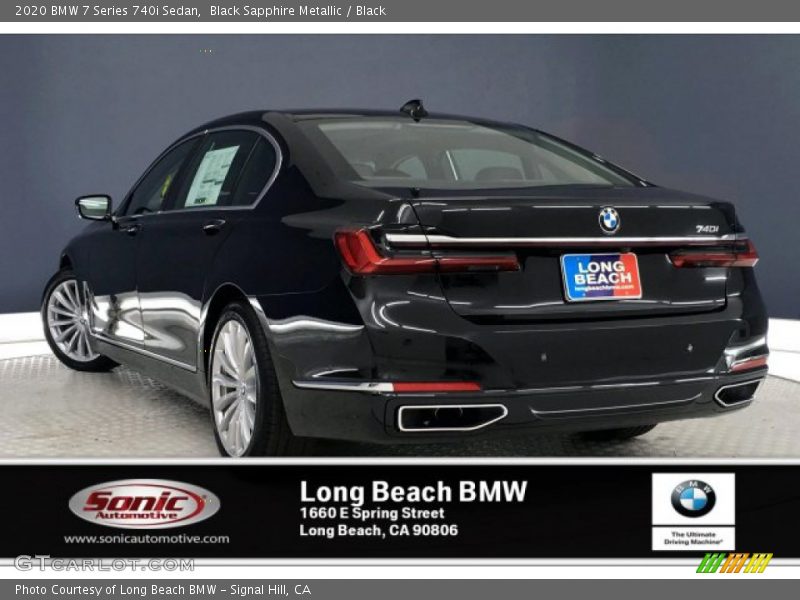 Black Sapphire Metallic / Black 2020 BMW 7 Series 740i Sedan