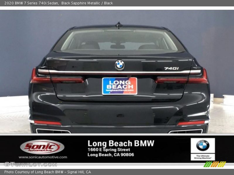 Black Sapphire Metallic / Black 2020 BMW 7 Series 740i Sedan
