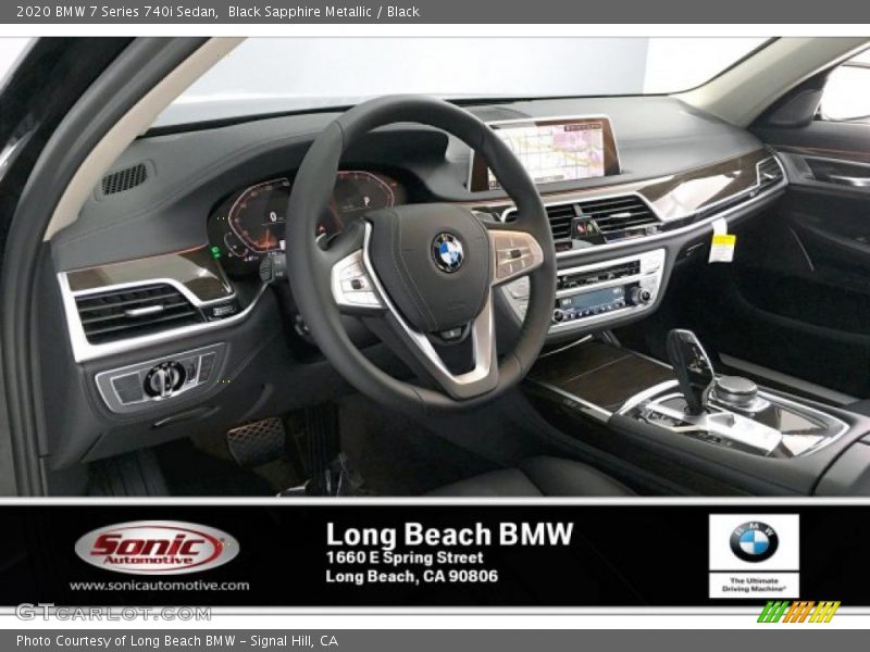 Black Sapphire Metallic / Black 2020 BMW 7 Series 740i Sedan