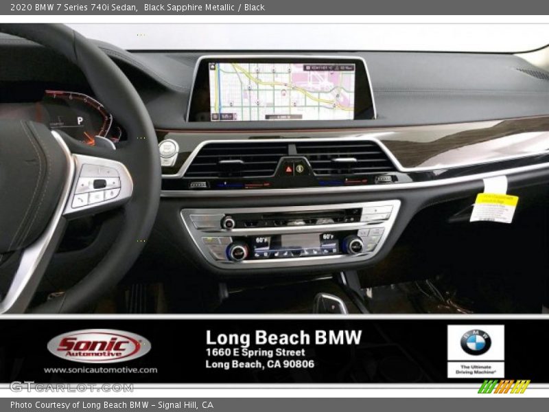 Black Sapphire Metallic / Black 2020 BMW 7 Series 740i Sedan