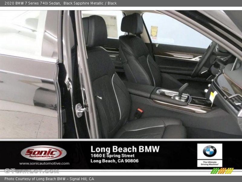 Black Sapphire Metallic / Black 2020 BMW 7 Series 740i Sedan