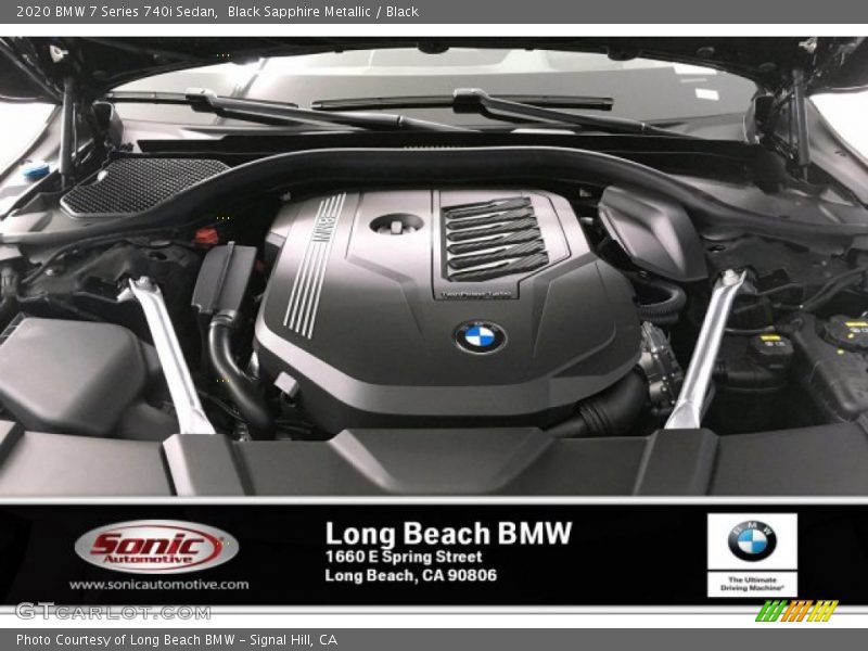 Black Sapphire Metallic / Black 2020 BMW 7 Series 740i Sedan