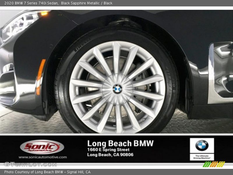 Black Sapphire Metallic / Black 2020 BMW 7 Series 740i Sedan