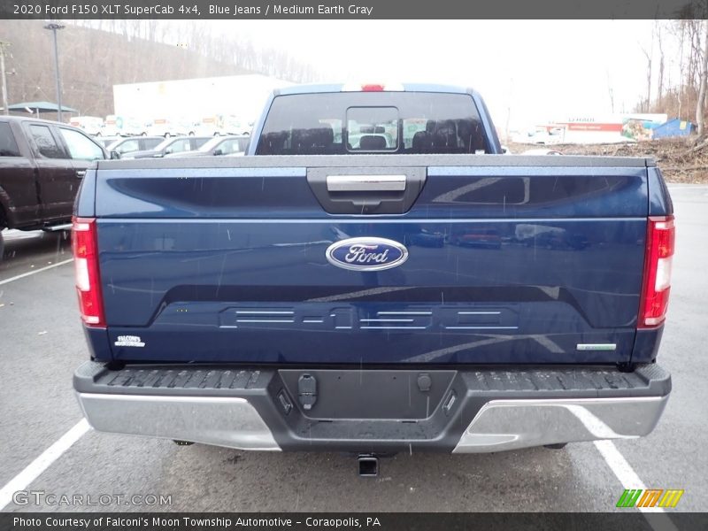 Blue Jeans / Medium Earth Gray 2020 Ford F150 XLT SuperCab 4x4