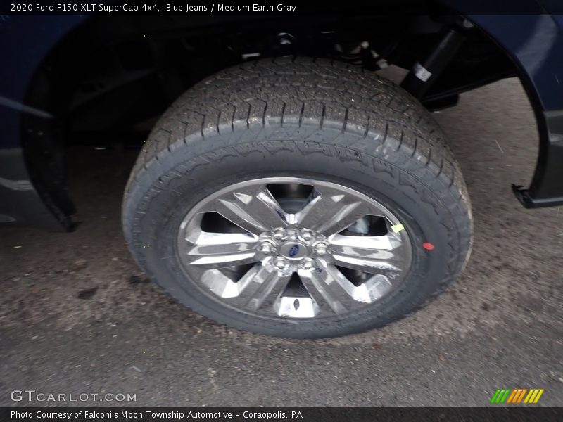 Blue Jeans / Medium Earth Gray 2020 Ford F150 XLT SuperCab 4x4