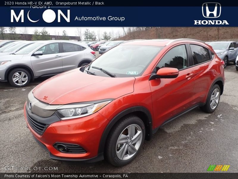 Orangeburst Metallic / Black 2020 Honda HR-V EX AWD