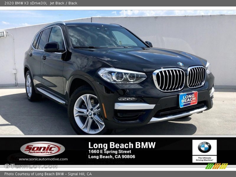 Jet Black / Black 2020 BMW X3 sDrive30i