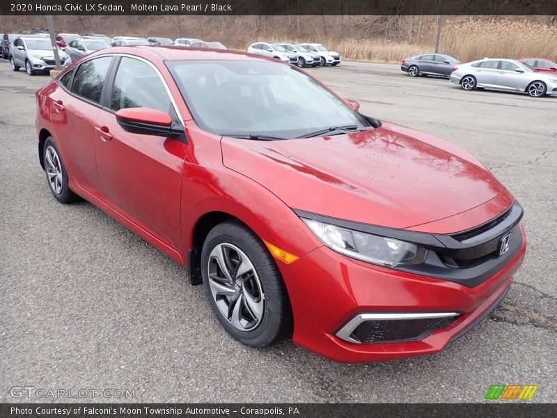 Front 3/4 View of 2020 Civic LX Sedan