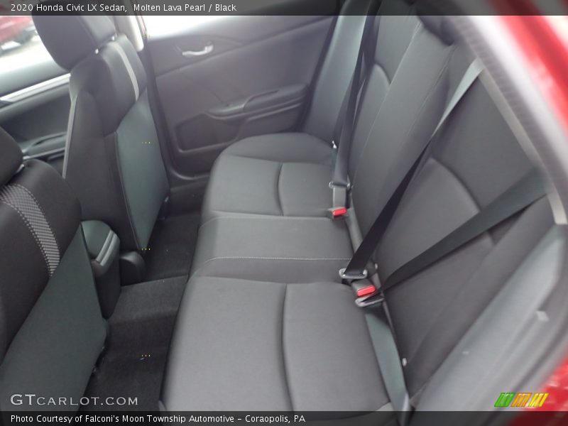 Molten Lava Pearl / Black 2020 Honda Civic LX Sedan