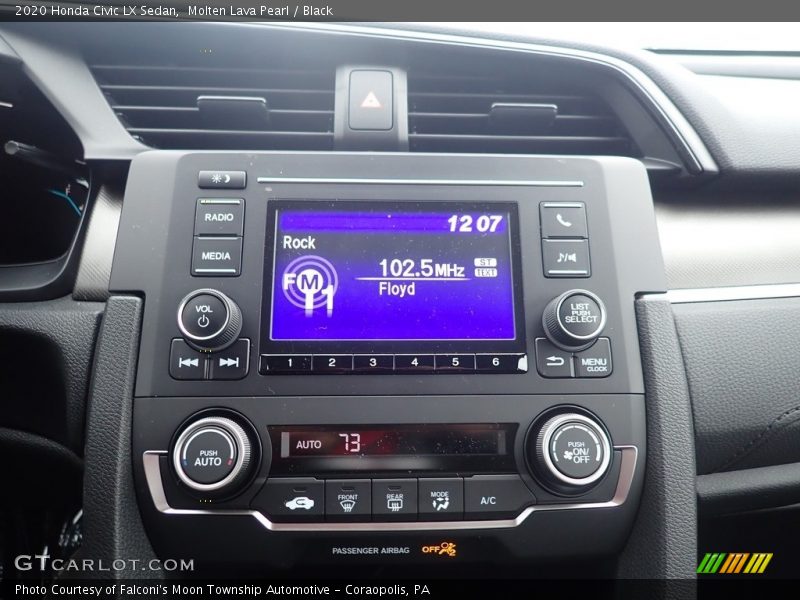 Molten Lava Pearl / Black 2020 Honda Civic LX Sedan