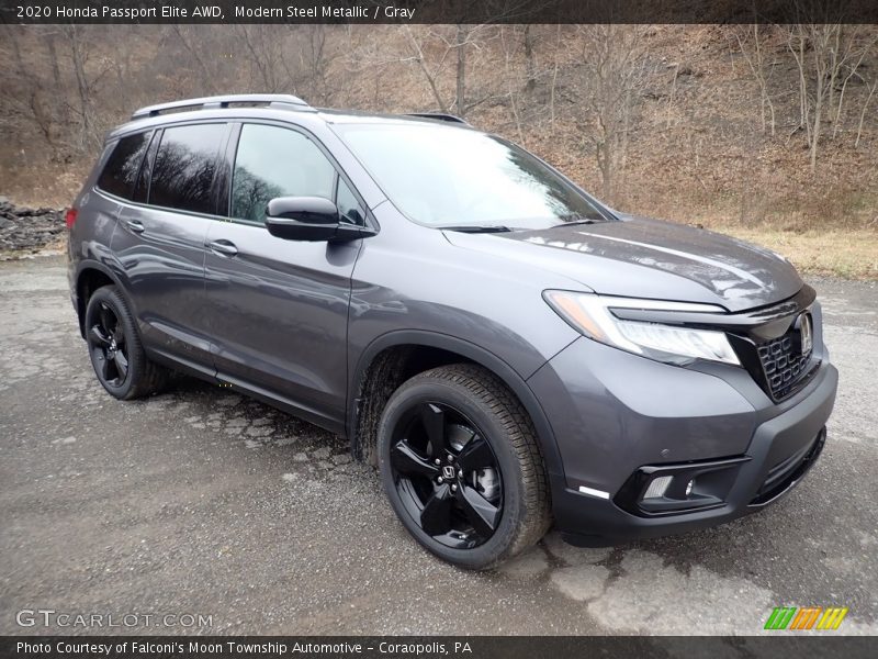 Modern Steel Metallic / Gray 2020 Honda Passport Elite AWD