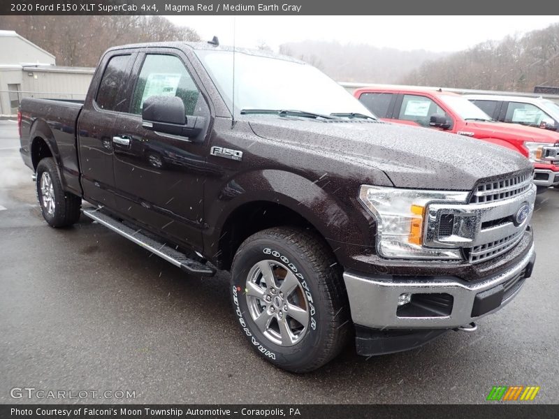 Magma Red / Medium Earth Gray 2020 Ford F150 XLT SuperCab 4x4