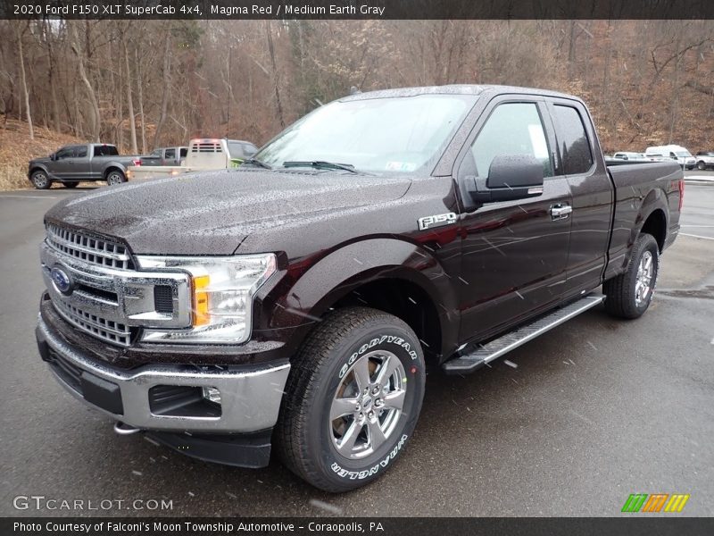 Magma Red / Medium Earth Gray 2020 Ford F150 XLT SuperCab 4x4