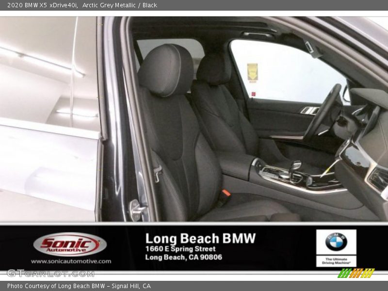 Arctic Grey Metallic / Black 2020 BMW X5 xDrive40i