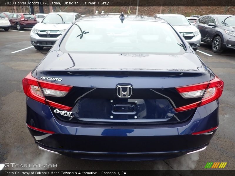 Obsidian Blue Pearl / Gray 2020 Honda Accord EX-L Sedan