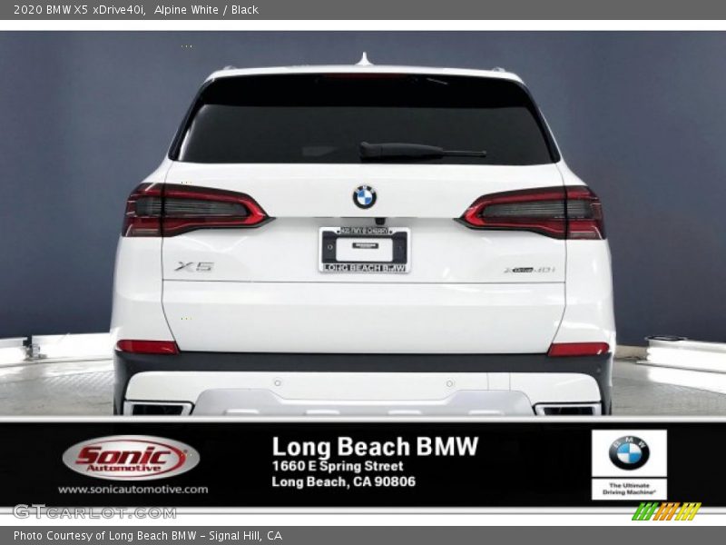 Alpine White / Black 2020 BMW X5 xDrive40i