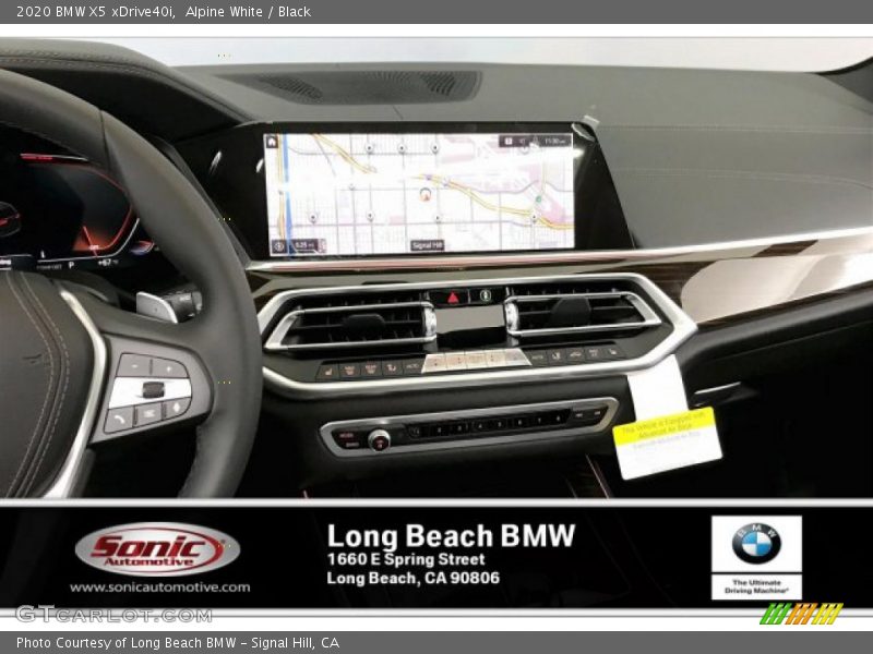 Alpine White / Black 2020 BMW X5 xDrive40i