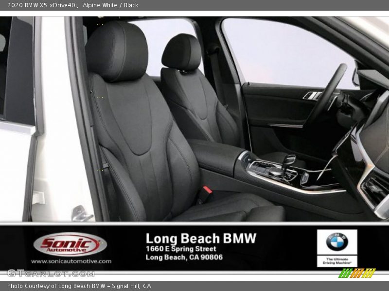 Alpine White / Black 2020 BMW X5 xDrive40i