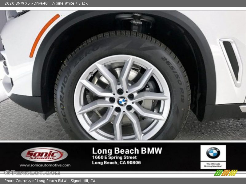 Alpine White / Black 2020 BMW X5 xDrive40i