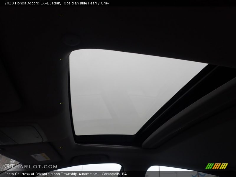 Obsidian Blue Pearl / Gray 2020 Honda Accord EX-L Sedan