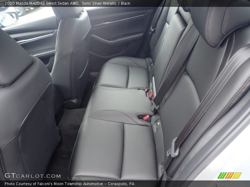 Sonic Silver Metallic / Black 2020 Mazda MAZDA3 Select Sedan AWD