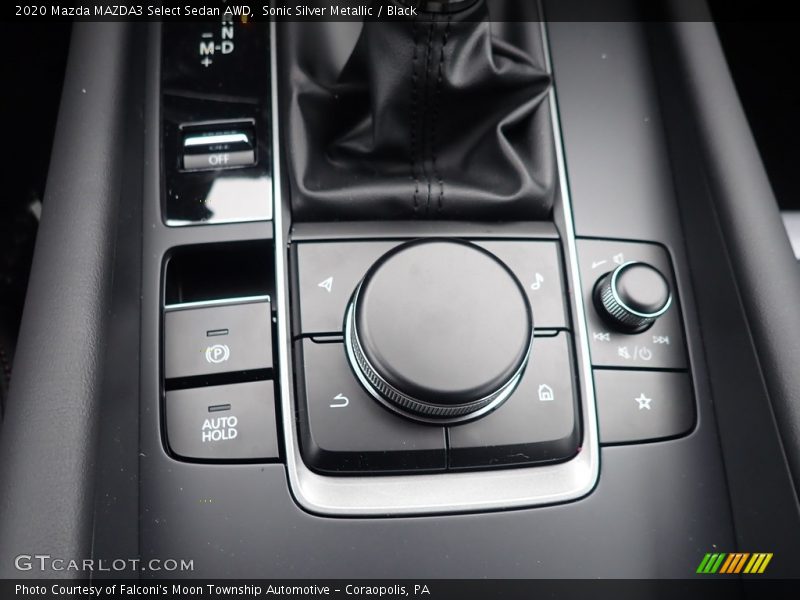 Sonic Silver Metallic / Black 2020 Mazda MAZDA3 Select Sedan AWD