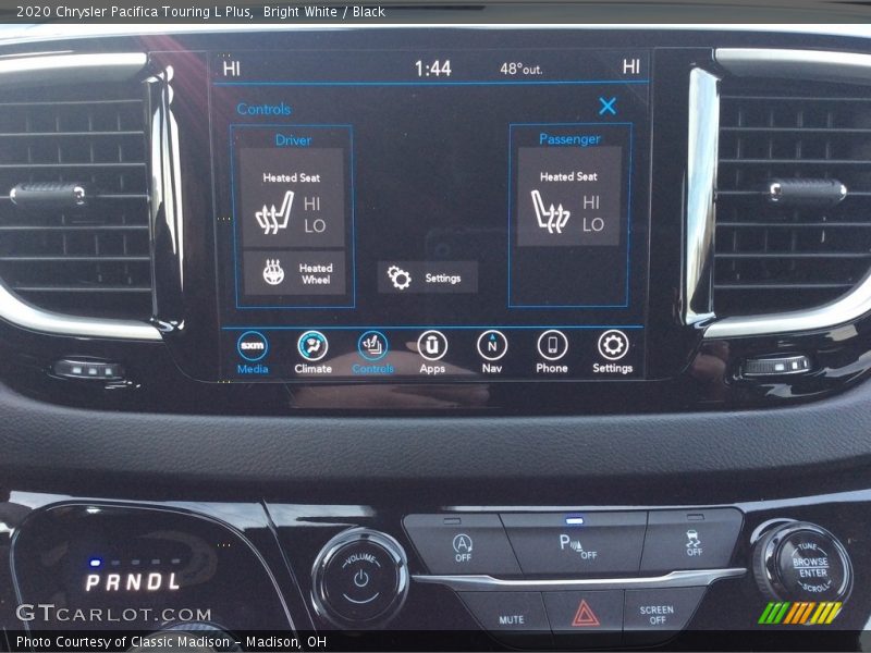 Bright White / Black 2020 Chrysler Pacifica Touring L Plus