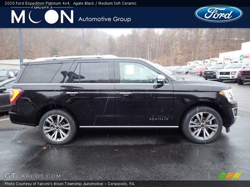 Agate Black / Medium Soft Ceramic 2020 Ford Expedition Platinum 4x4