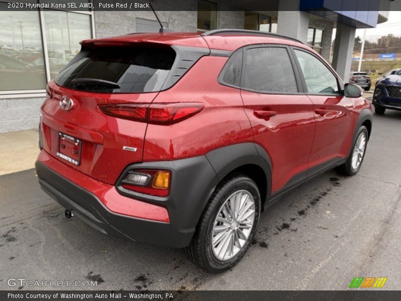 Pulse Red / Black 2020 Hyundai Kona SEL AWD