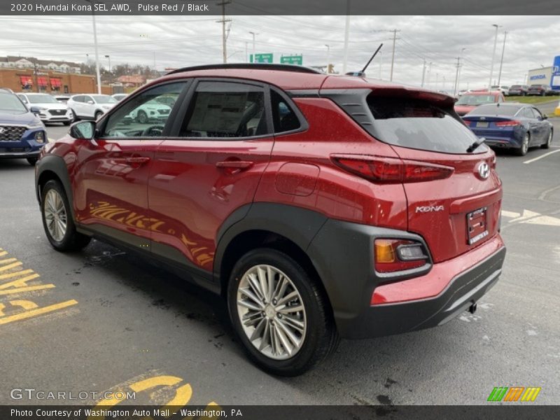 Pulse Red / Black 2020 Hyundai Kona SEL AWD