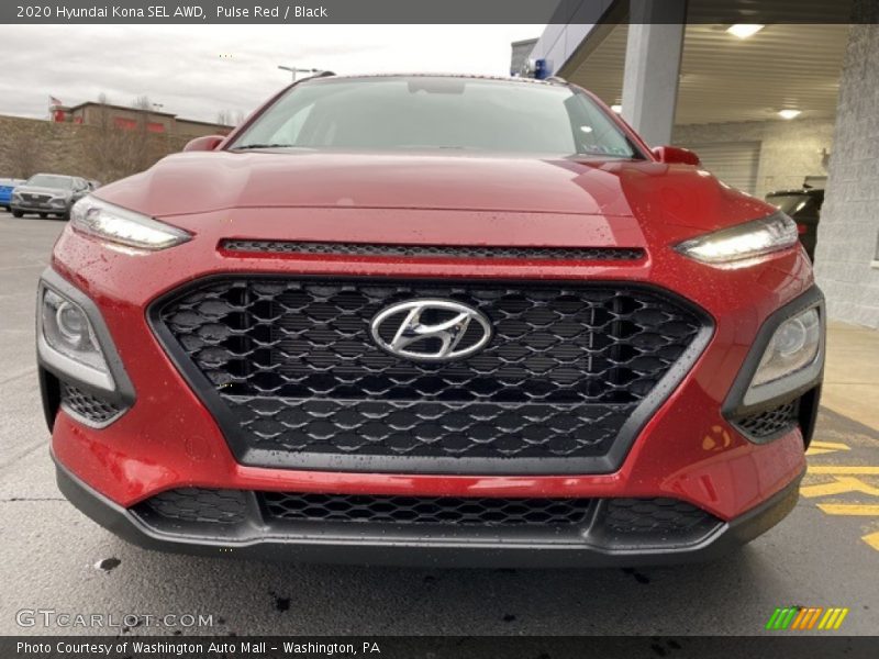 Pulse Red / Black 2020 Hyundai Kona SEL AWD