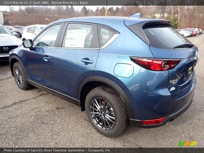 Eternal Blue Mica / Black 2020 Mazda CX-5 Sport AWD