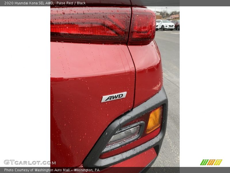 Pulse Red / Black 2020 Hyundai Kona SEL AWD