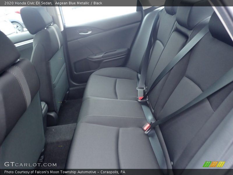 Aegean Blue Metallic / Black 2020 Honda Civic EX Sedan