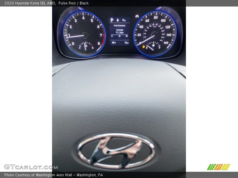 Pulse Red / Black 2020 Hyundai Kona SEL AWD