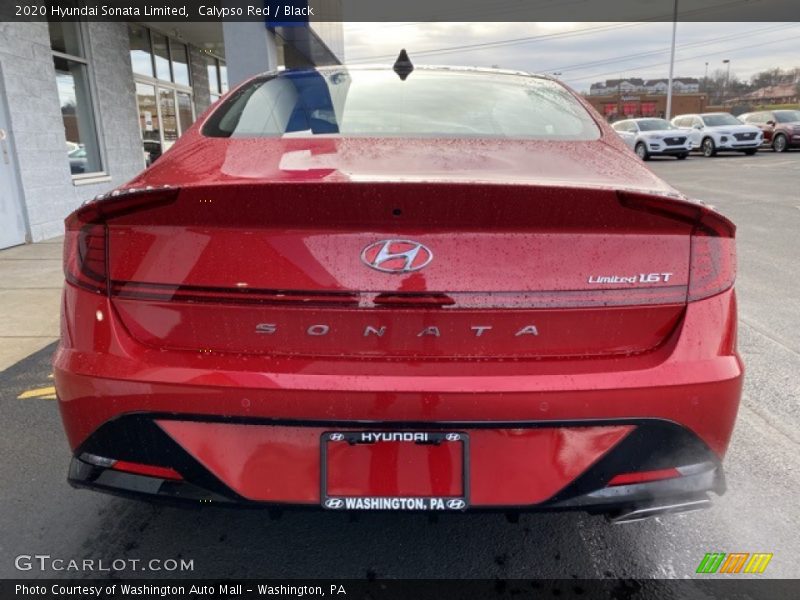 Calypso Red / Black 2020 Hyundai Sonata Limited