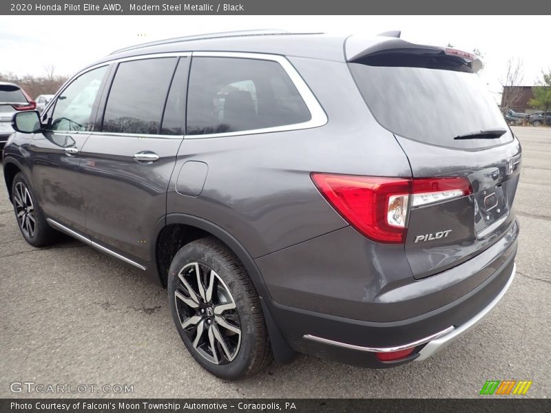 Modern Steel Metallic / Black 2020 Honda Pilot Elite AWD