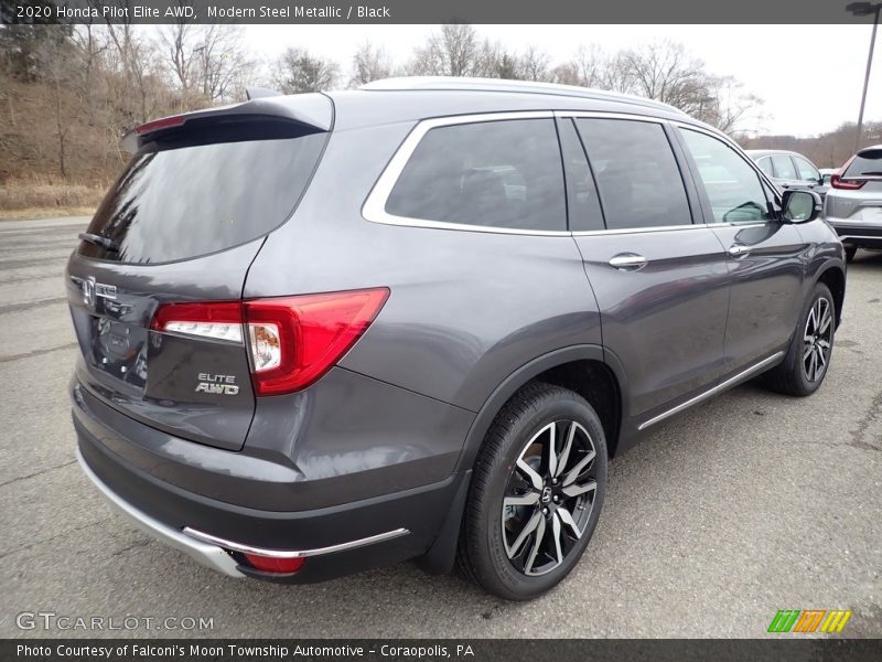 Modern Steel Metallic / Black 2020 Honda Pilot Elite AWD