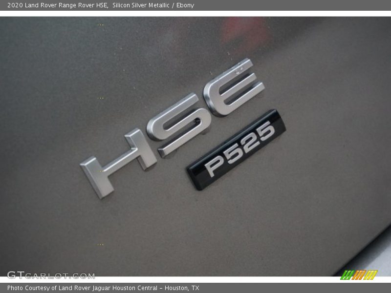 Silicon Silver Metallic / Ebony 2020 Land Rover Range Rover HSE