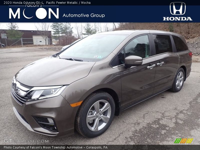 Pacific Pewter Metallic / Mocha 2020 Honda Odyssey EX-L