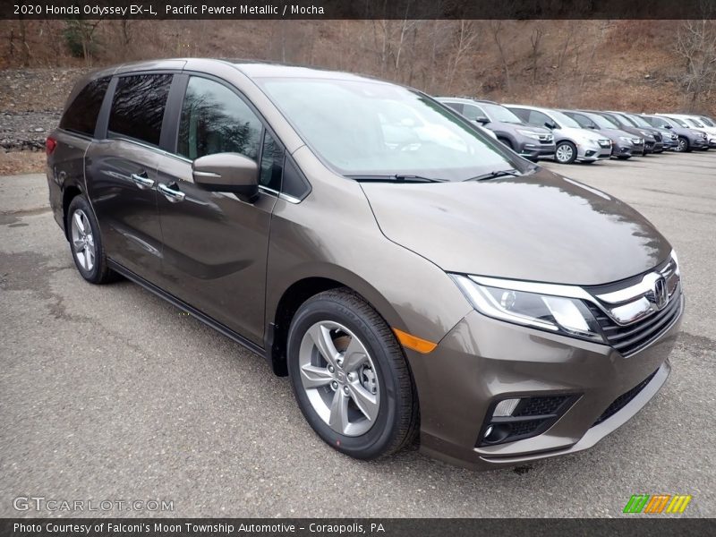 Pacific Pewter Metallic / Mocha 2020 Honda Odyssey EX-L