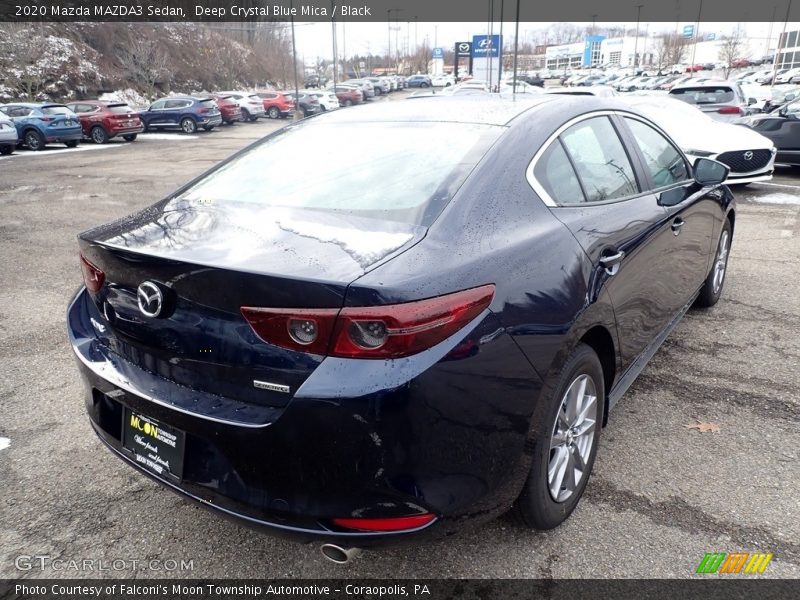 Deep Crystal Blue Mica / Black 2020 Mazda MAZDA3 Sedan