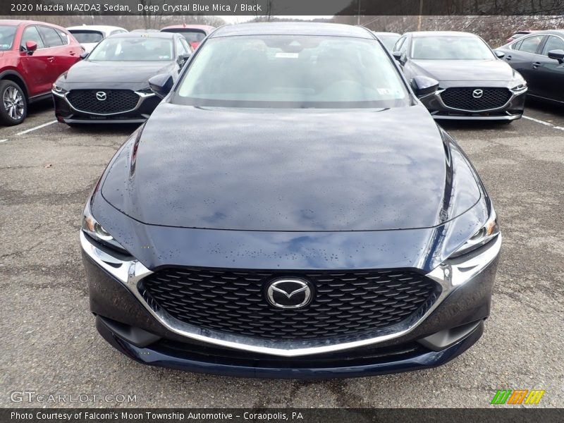 Deep Crystal Blue Mica / Black 2020 Mazda MAZDA3 Sedan