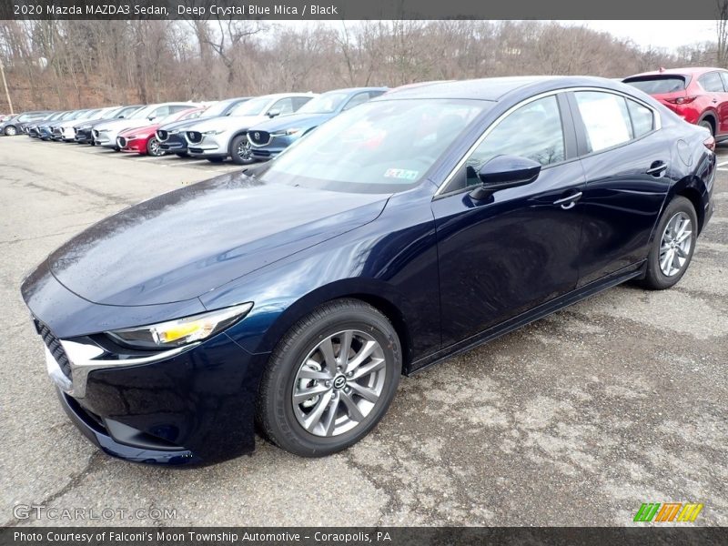 Deep Crystal Blue Mica / Black 2020 Mazda MAZDA3 Sedan